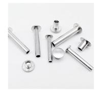 Lot de 10/50 rivets semi-creux en aluminium, M2, M2.5, M3, M4, M5, M6, GB873, à tête bombée ronde et plate, diamètre 2 mm, 3 mm, 4 mm, 5 mm, 6 mm(M5 10pcs,4mm)
