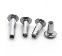 Lot de 10/50 vis à tête cylindrique bombée en aluminium M2 .5 M3 M4 M5 M6, tige semi-creuse, diamètre 2-6 mm, longueur 3-30, GB873 lingli(M3 50pcs,4mm)