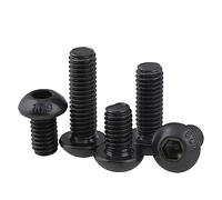 Lot de 10/50 vis à tête hexagonale Allen en acier inoxydable 304 A2-70 noir, grade 10.9, ISO7380, M2, M2.5, M3, M4, M5, M6(10.9 Class Steel,3MM_M3 X20PCS)