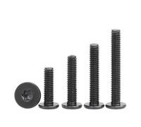 Lot de 10/50 vis à tête plate Torx à six lobes en acier inoxydable 304 zingué M2 M2.5 M3 M4 M5 M6, ultra-minces et très basses(50pcs,M5x10mm)