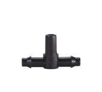 Lot de 10 à 1 000 connecteurs d'eau de jardin pour irrigation goutte à goutte pour tuyau de 6,35 mm, accessoires de tuyau, adaptateurs croisés en T barbelés (F, 100 pièces)