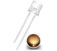 Lot de 10 à 100 diodes LED 5 mm/3 mm, forme ronde/plate, lentille transparente, différentes couleurs au choix Diodes électroluminescentes Chanzon ® (50, blanc chaud, 5 mm)
