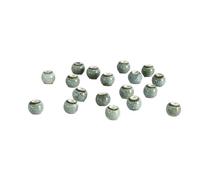 Lot de 10 à 100 perles rondes multicolores en céramique et porcelaine de 6 mm for bracelets et colliers, accessoires de fabrication de bijoux faits main(Sk-45,50pcs)