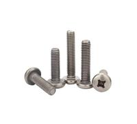 Lot de 10 à 20 vis à métaux à tête cylindrique bombée en titane M1.2 M1.4 M1.6 M2 M2.5 M3 M4 M5 M6(X6mm,M2.5 20pcs)