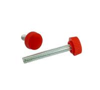 Lot de 10 à 20 vis moletées M5/M6, 8 40 mm, en plastique rouge, serrage manuel, for assemblage faire soi-même Fixation sans outil(M5-10mm 20pcs)