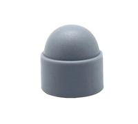 Lot de 10 à 30 cache-écrous hexagonaux en plastique PE, hexagonaux M4 - M12 M14, for boulons et écrous, for roues de voiture, décoration extérieure(Grey,M6x10x14(30pcs))