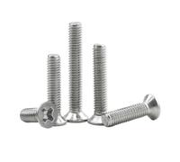 Lot de 10 à 40 vis à métaux cruciformes à tête plate for ordinateur portable, en acier inoxydable, M3, M4, M5, M6(14mm,M5 20pcs)