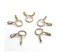 Lot de 10 à 50 pinces de tuyau en acier galvanisé - Fixation à ressort universelle réglable pour tuyaux de carburant et d'eau - Design à double anneau pour connexions anti-fuite dans les applications