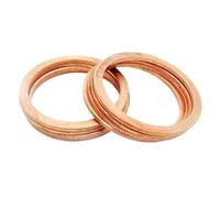 Lot de 10 à 50 rondelles plates en cuivre M22, joint d'étanchéité, feuille mince(22x34x1 (20pcs))
