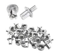 Lot de 10 à 500 rivets expansibles tête ronde en aluminium martelé(200Pcs,5X9mm)