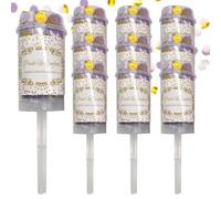 Lot de 10 à confettis colorés | Cannon Poppers pour célébrations | 18 x 4 cm | Tireur de papier multicolore pour Noël, fête prénatale, anniversaires, mariages et fêtes