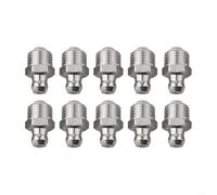 Lot de 10 à graisse M6/M8/M10 en acier inoxydable 304, filetage hydraulique, résistant à l'huile pour roulements et machines, montage facile comme pièce de rechange pour l'industrie et