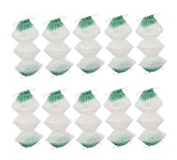 Lot de 10 abat-jours pliants triple couche compatibles avec Coleman Xuefeng GL 300A pour lampes à gaz, propane et lampes à kérosène (clip en acier)