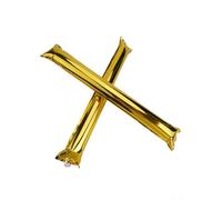 Lot de 10 accessoires d'encouragement pour les jours de match, les concerts et les festivals Film en aluminium pour un maximum de bruit et de célébration (rouge)