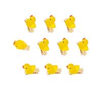 Lot de 10 accessoires pour cheveux en forme de caneton jaune pour enfants, fête, école, déguisement, pinces à cheveux