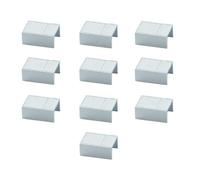 Lot de 10 accessoires pour conduits 20 x 10 mm, blanc, avec parois moulées, pour angles à 90 °, joints linéaires et joints en T, dérivations, pour union mini canaline, canal pour câbles électriques