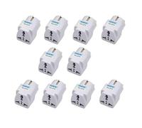 Lot de 10 adaptateurs d'alimentation CA (US, UK, AU vers EU)