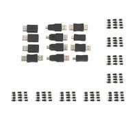 Lot de 10 adaptateurs de changement de données OTG F/M 12 pièces/lot USB/Micro USB/Mini 5 broches