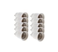 - Lot de 10 adaptateurs de douille GU10 vers E27 à baïonnette - ampoules LED et halogènes - Blanc