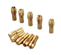 Lot de 10 adaptateurs de mandrin pour perceuse à outils rotatifs, construction en laiton pour petites meuleuses électriques, polissage, machines de gravure et moteurs avec écrou de 4,3 mm (3,0 mm)