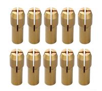 Lot de 10 adaptateurs de mandrin pour perceuse à outils rotatifs, construction en laiton pour petites meuleuses électriques, polissage, machines de gravure et moteurs avec écrou de 4,3 mm (3,2 mm)