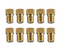 Lot de 10 adaptateurs de valve Presta vers Schrader - Opération simple - Pour vélo - Gain de temps - Convertisseur de valves d'entretien - 10 pièces