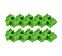 Lot de 10 adaptateurs de voie de train en bois PP - Accessoires éducatifs colorés pour à partir de 3 ans, salle de jeux, salle de classe,