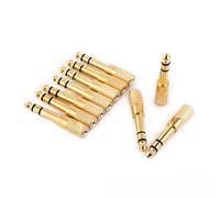 Lot de 10 adaptateurs jack mâle 6,35 mm vers prise jack femelle 3,5 mm