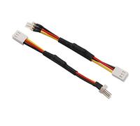 Lot de 10 adaptateurs réducteurs de vitesse de ventilateur d'ordinateur à 3 broches, faible bruit, adaptateur de câble d'extension pour ventilateur de refroidissement de PC, connecteur de