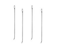 Lot de 10 aiguilles à rôtir conventionnelles pour dinde farcie, poulet, rôtis et viandes roulées