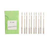 Lot de 10 aiguilles de machine à coudre industrielle en acier pour machine à broder GK35 2C GK35 6 GK35 6A GK35 8 GK68 2 (80800C x 230)