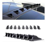 Lot de 10 ailerons de toit en polypropylène de style EVO pour montage sur générateur Vortex pour améliorer la stabilité et la réponse aérodynamique