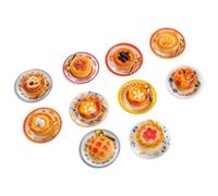 Lot de 10 aimants de réfrigérateur avec motifs desserts mignons réalistes | Décoration de gâteau aux œufs pour casier, tableau blanc, bureau, fête, cuisine