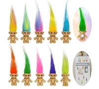 Lot de 10 aimants de réfrigérateur Yintlilocn Lucky Trolls pour réfrigérateur