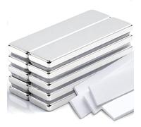 Lot de 10 aimants en néodyme extra puissants - 40 x 10 x 3 mm - Rectangulaires - Pour tableau magnétique, réfrigérateur, armoire de cuisine