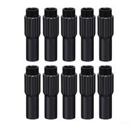 Lot de 10 ajusteurs de câble de vitesse de vélo en alliage d'aluminium traité CNC pour un changement de vitesse optimal (gris)