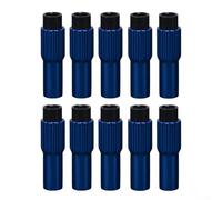 Lot de 10 ajusteurs de câble de vitesse en alliage d'aluminium traité CNC pour un changement de vitesse optimal (bleu)