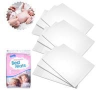Lot de 10 alèses de lit jetables imperméables - Résistantes et absorbantes pour l'incontinence, le changement et l'utilisation en voyage - Alèses de lit portables et étanches pour adultes et bébés