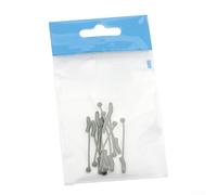 Lot de 10 aligneurs de ligne en D pour carpe - Compatible avec les hameçons sans ardillon de 1 mm de diamètre et diverses vis d'appât (vert, grand)