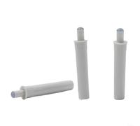 Lot de 10 amortisseurs de porte d'armoire pour armoires et tiroirs, en plastique ABS pour aider à réduire le bruit et protéger les meubles et les sols contre les dommages (blanc)