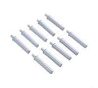 Lot de 10 amortisseurs de porte d'armoire pour armoires et tiroirs, en plastique ABS pour aider à réduire le bruit et protéger les meubles et les sols contre les dommages (gris)