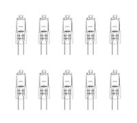 Lot de 10 Ampoule Halogène G4 10W 12V Lampe de Base à Broche Halogène Techgomade, Blanc Chaud 3000K