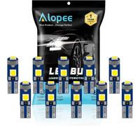 Lot De 10 Ampoule T5 Led Blanc 12v 3smd 3030 - Auto Ampoule Tableau De Bord Compatible Avec Ampoule W1.2w 73 74 2723 2721 W3w[Car8300501]