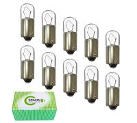 Lot de 10 ampoules à incandescence Spahn - 12 V 2 W Ba9s 12 Volt 2 Watts neuves en pack de 10