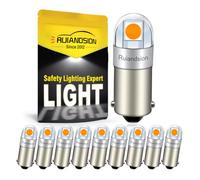 Lot de 10 ampoules Ba9s 24V jaunes pour feux de signalisation de camion