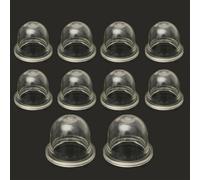 Lot de 10 ampoules d'amorçage, transparentes, tailles couramment utilisées pour carburateurs (petit)