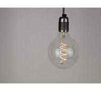 Lot de 10 ampoules Edison vintage industrielles à filament | vis E27 ES et baïonnette B22 (Z - XL Globe Flex LED, spirale E27)