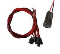 Lot de 10 ampoules halogènes culot g4 lED & noir 60 cm/socle pour basse tension et haute 12 v ou 230 v