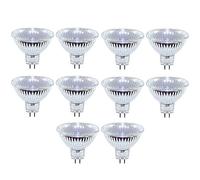 Lot de 10 ampoules halogènes gU5.3 mR16 12 v 50 w fL 50 w 24°