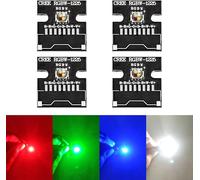 Lot de 10 ampoules LED à puce LED, 3v 3w perles LED rouges haute puissance, module LED pixels, lumière rouge, petites LED Lampon en aluminium dissipateur de chaleur PCB pour projecteur Pinspot